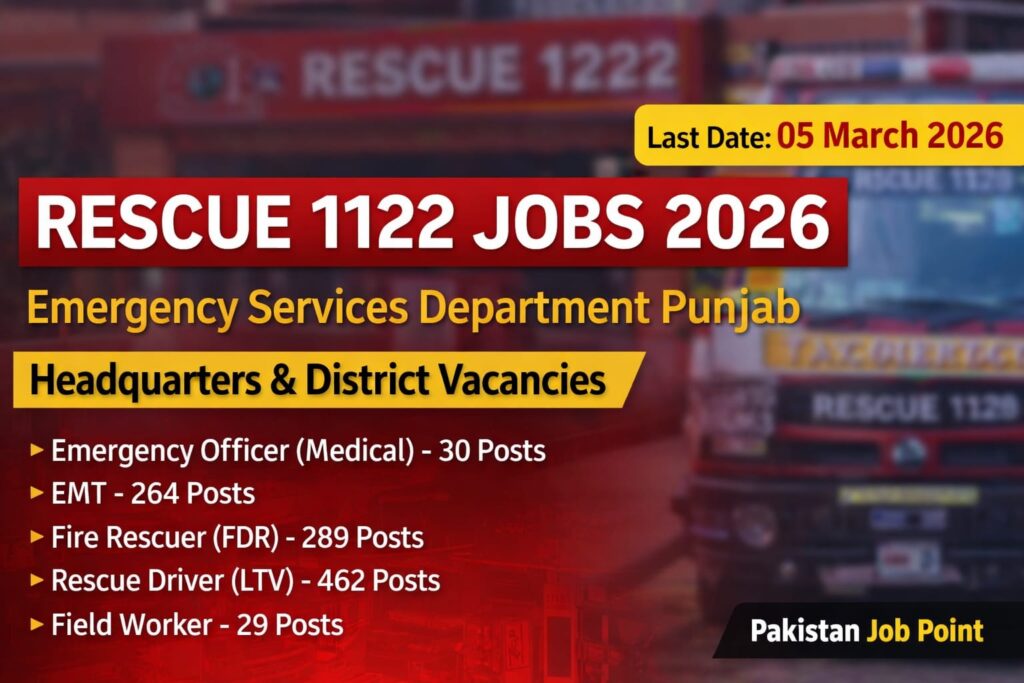 Rescue 1122 Jobs 2026
