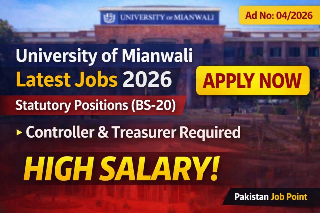 University of Mianwali Jobs 2026