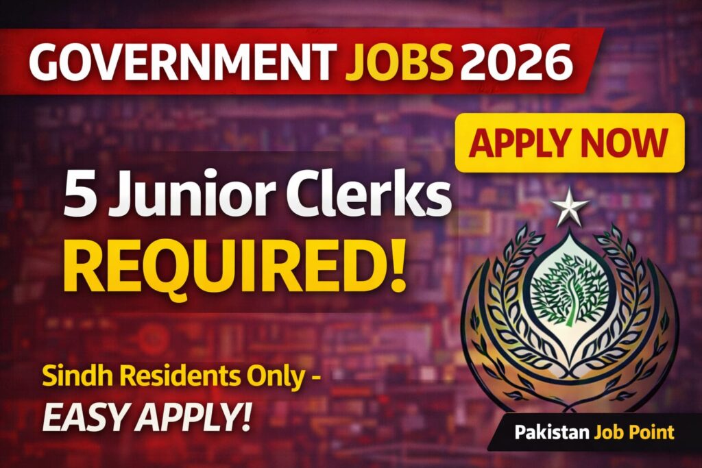 Government of Sindh Advocate General Sindh Karachi Jobs 2026