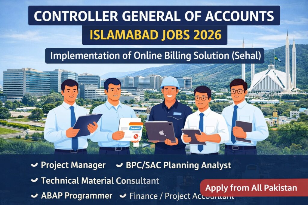 Controller General of Accounts Islamabad Jobs 2026