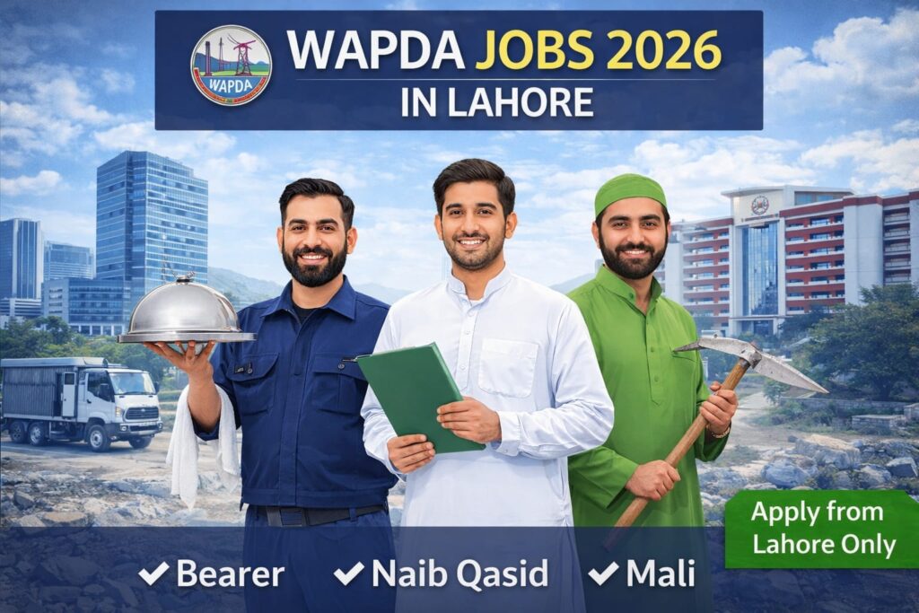 WAPDA Jobs 2026 in Lahore