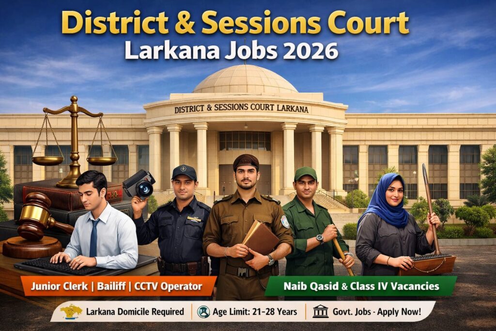 District & Sessions Court Larkana Jobs 2026