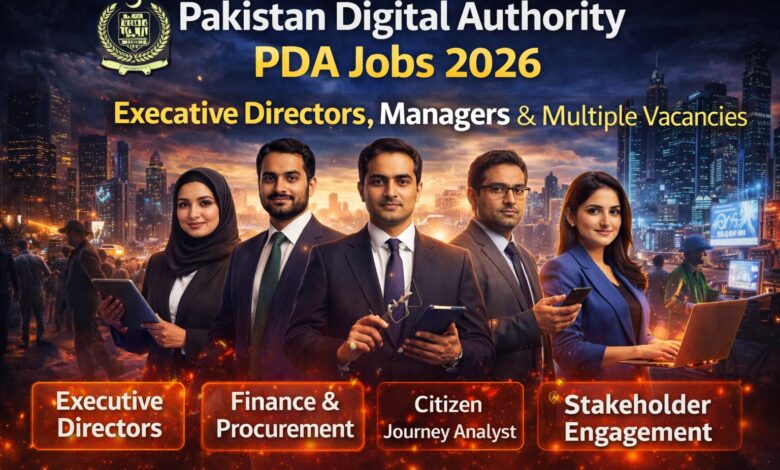 Pakistan Digital Authority PDA Jobs 2026 – Executive Directors, Managers & Multiple Vacancies