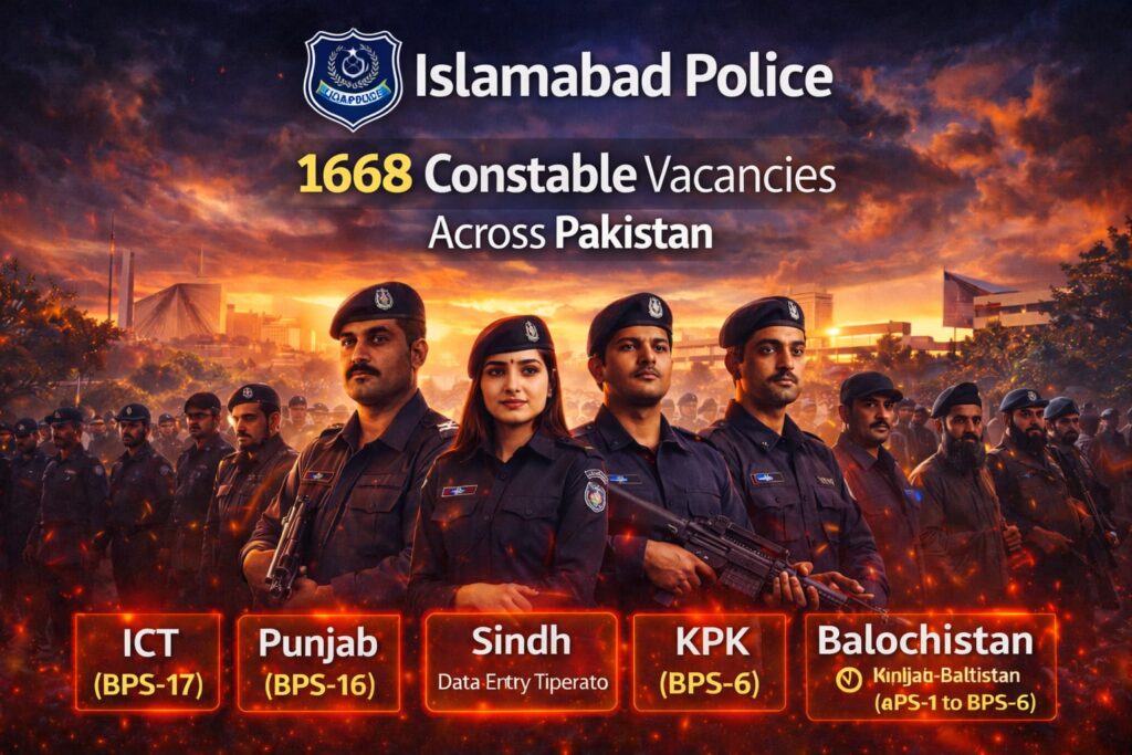Islamabad Capital Police Jobs 2026