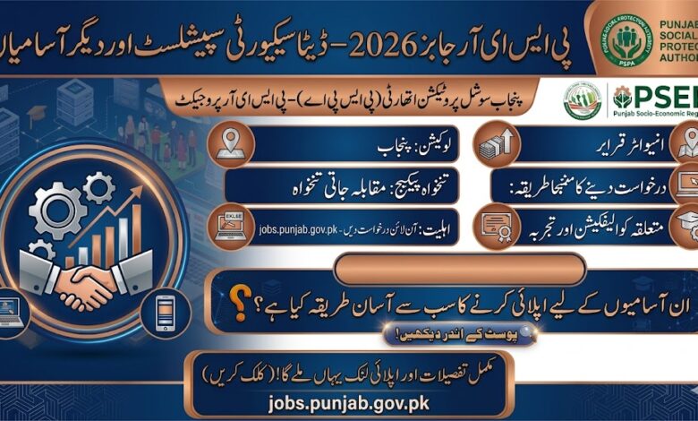 Punjab Socio-Economic Registry PSER Jobs