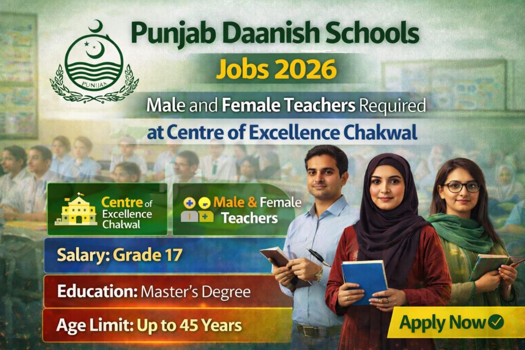 Punjab Daanish Schools Jobs