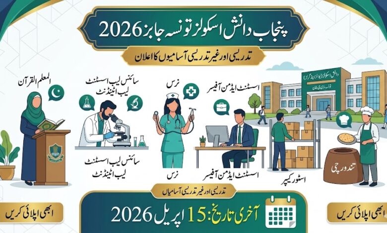 Punjab Daanish Schools Taunsa Jobs