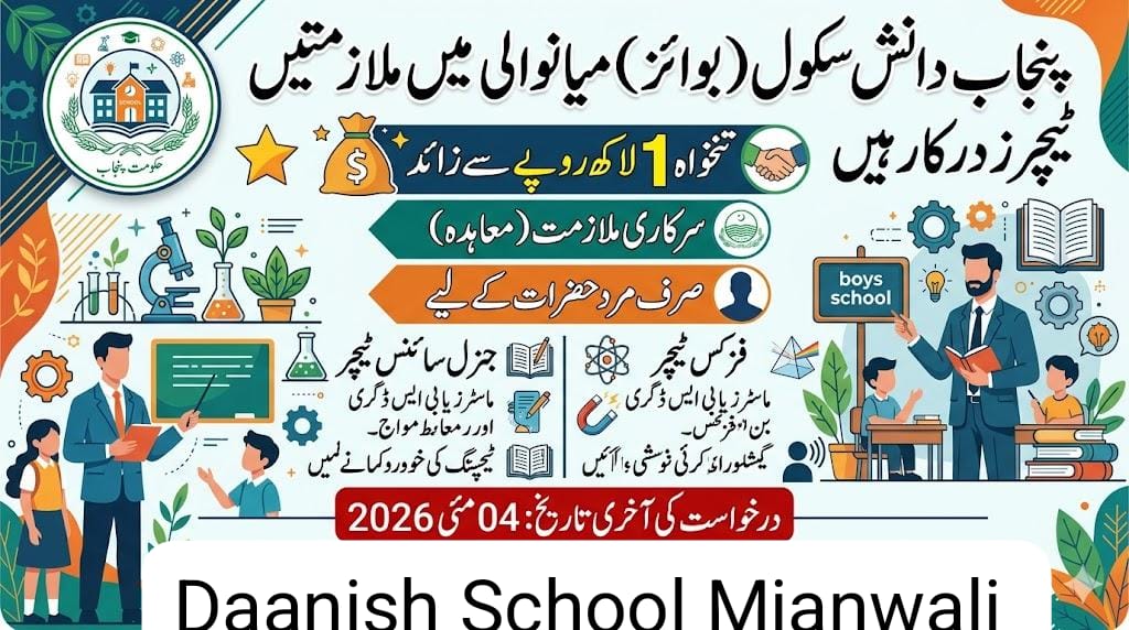 Punjab Daanish School Mianwali Jobs